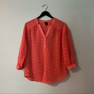 Ann Taylor spotted blouse
